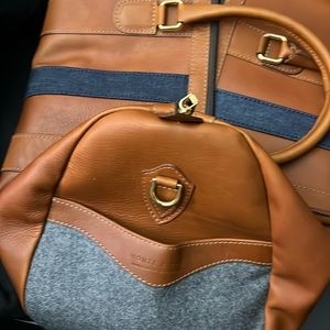 Monte & Coe handmade in Canada luxury weekender bag soft brown leather